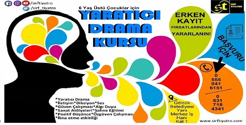 Drama Kurslarımız Başlıyor